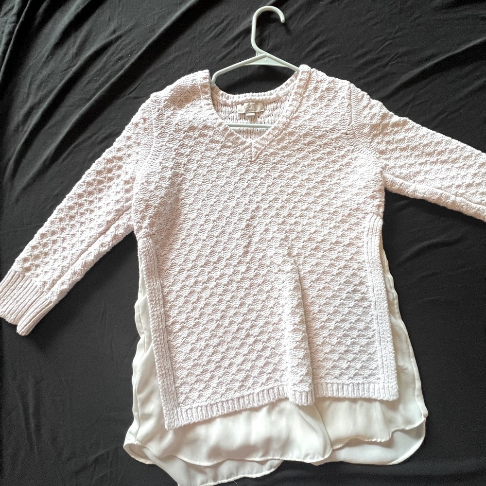 Loft white sweater
